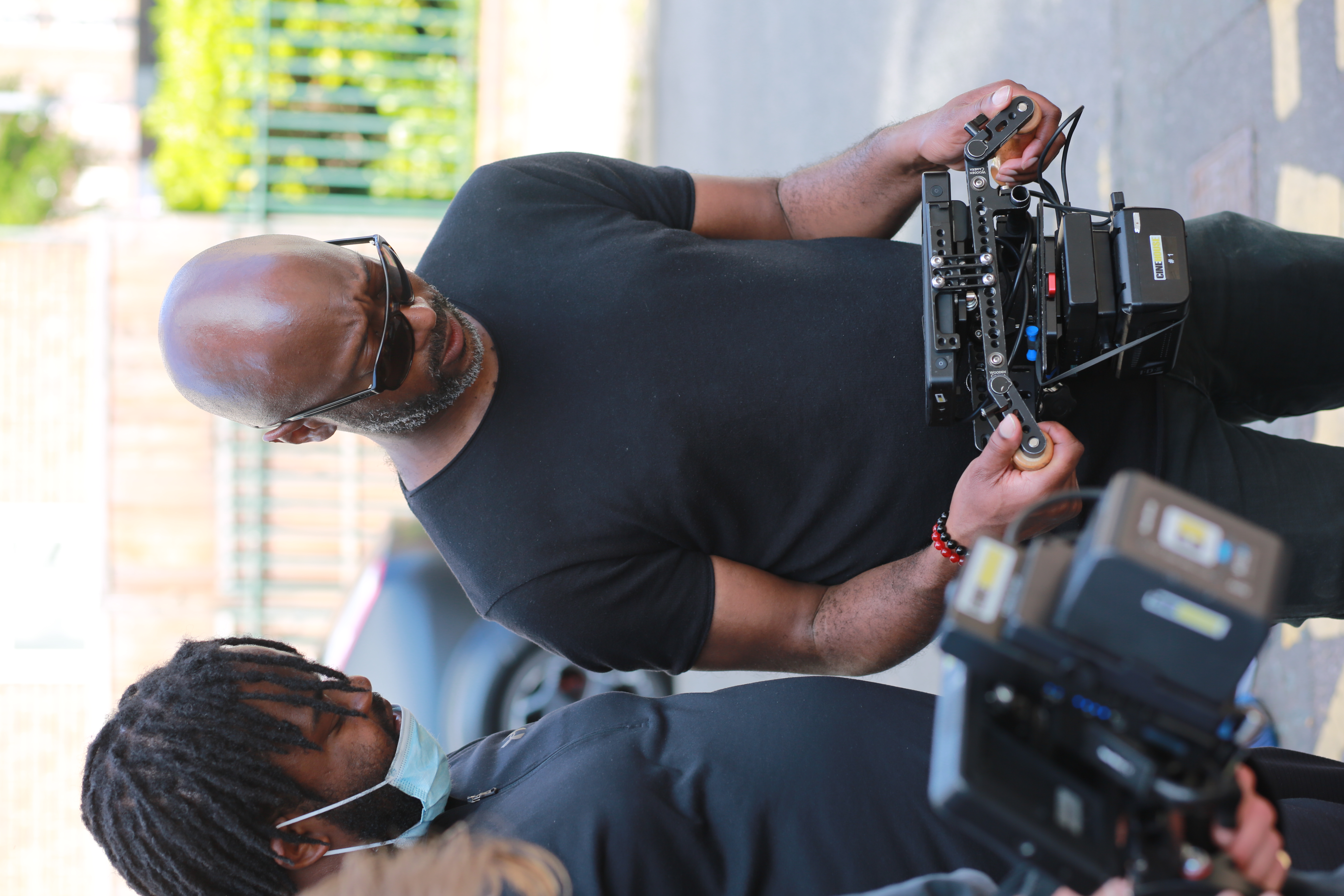 Jason Osborne behind the scenes for Superheroes Wear Hoodies